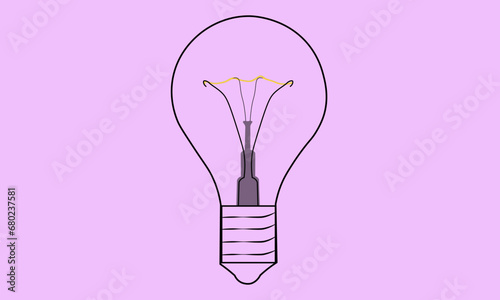 The light bulb is full of ideas And creative thinking, analytical thinking for processing. Light bulb icon vector. ideas symbol illustration.
