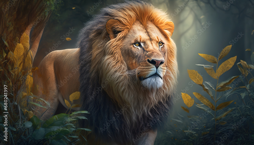 Wild Elegance: Lions in the Heart of the Wilderness