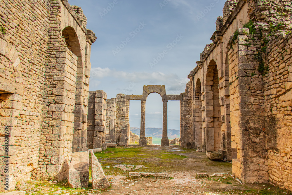 The famous Dougga archaeological site in Tunisia, Africa
