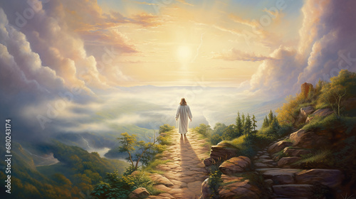 caminho que leva a jesus cristo o salvador  photo