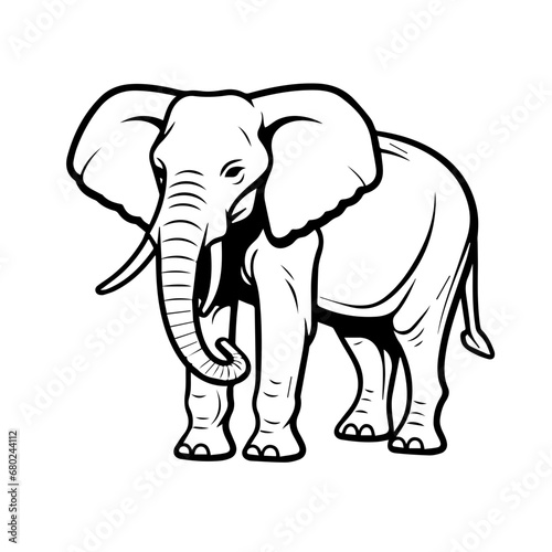 Majestic Elephant Vector Illustration