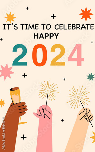 Card Celebrate happy 2024