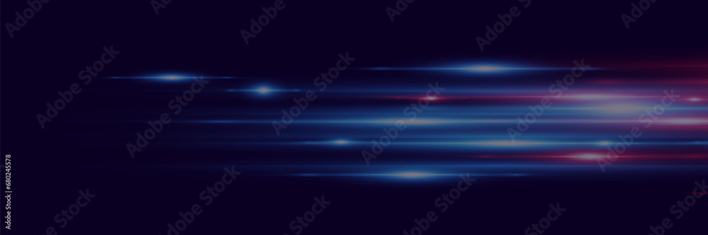 Special effect of the speed of light. Glowing stripes. Beautiful flash of light glow and spark. Vector illustration. Special effect of the speed of light. Glowing stripes. Beautiful flash of light glow and spark. Vector illustration.