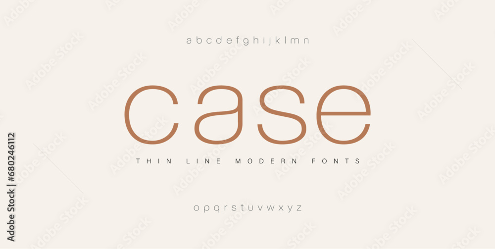 CASE  premium luxury elegant alphabet letters and numbers. Elegant wedding typography classic serif font decorative vintage retro. Creative vector illustration - obrazy, fototapety, plakaty 