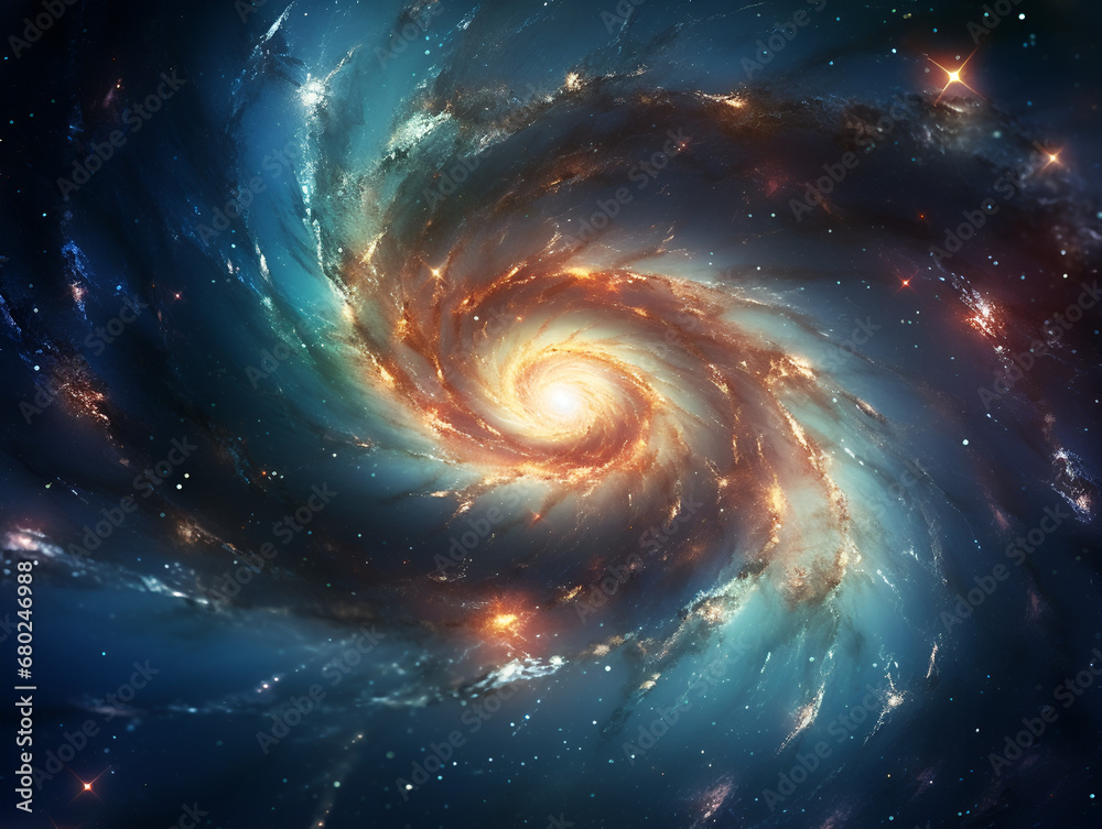 spiral galaxy in space spiral galaxy in space