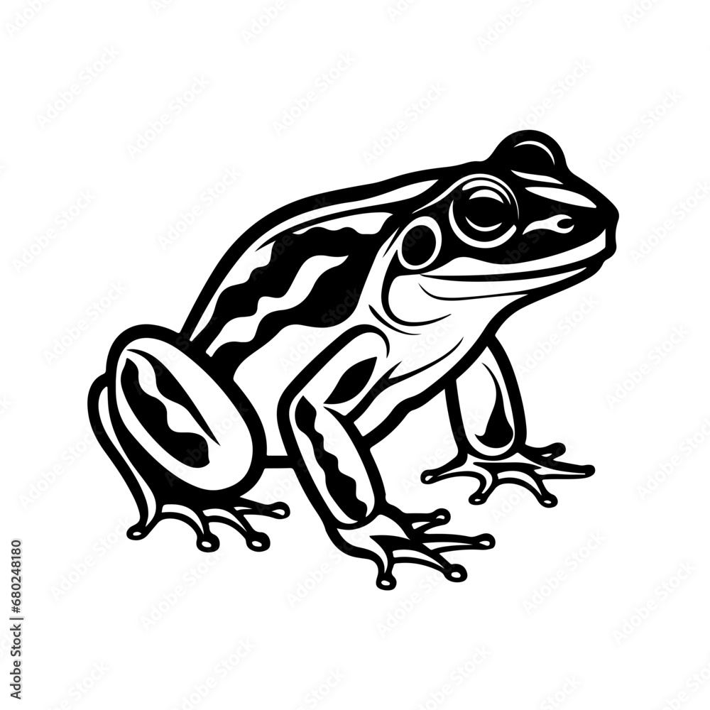 Playful Frog Vector Illustration Playful Frog Vector Illustration