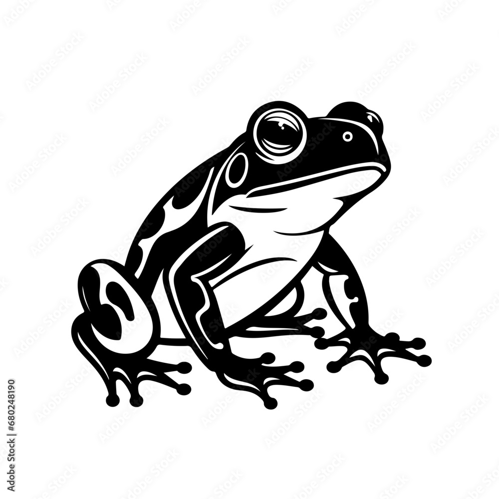 Playful Frog Vector Illustration Playful Frog Vector Illustration