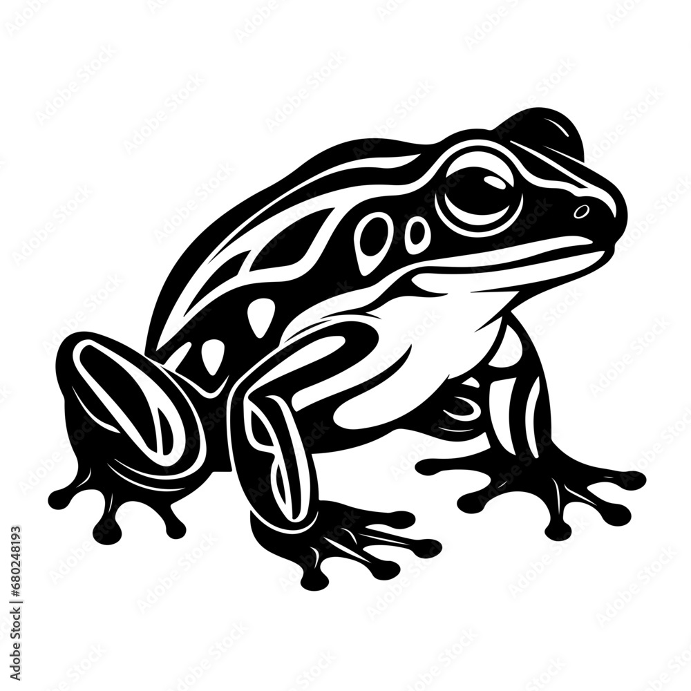 Playful Frog Vector Illustration Playful Frog Vector Illustration