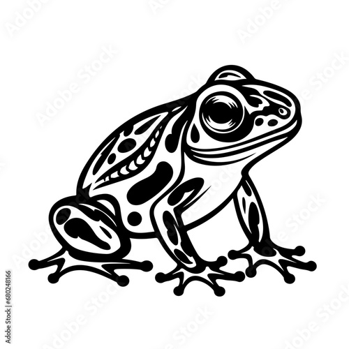 Playful Frog Vector Illustration