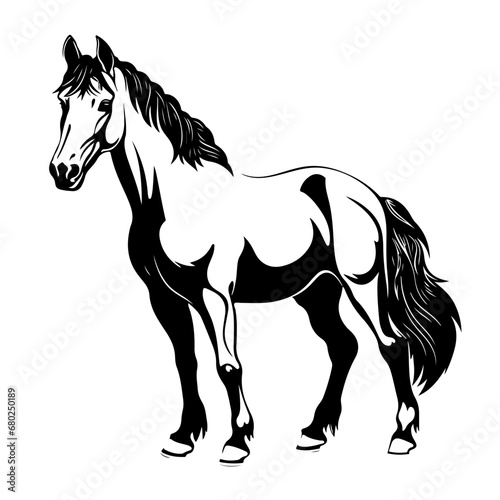 Graceful Horse Vector Illustration