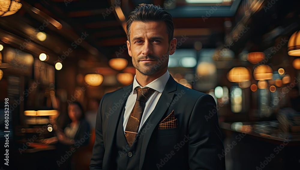 businessman in business suit standing in the office businessman in business suit standing in the office