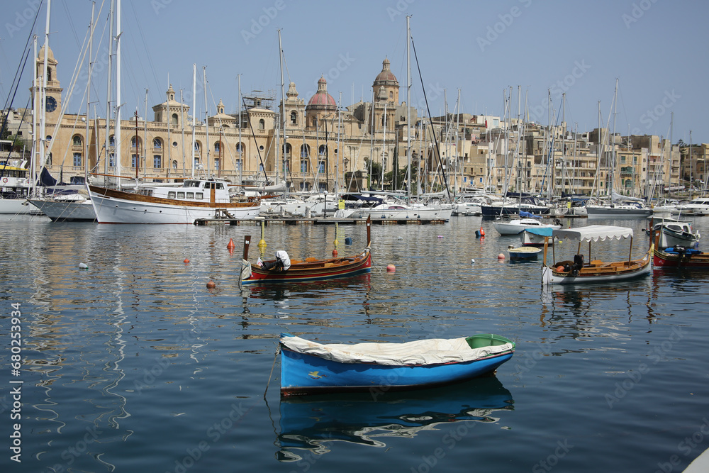 Valletta harbour , Malta