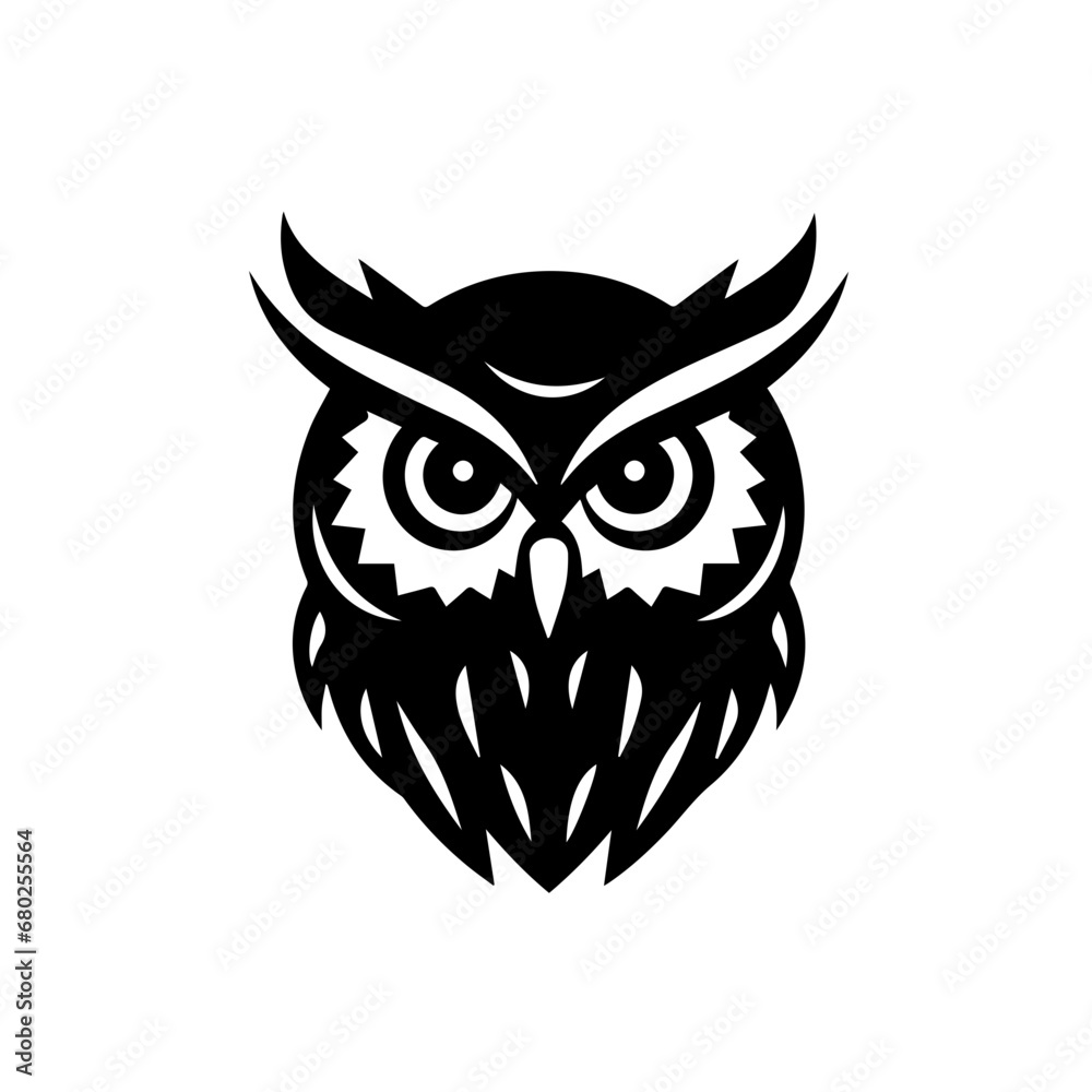 Elegant Owl Icon Vector Illustration Elegant Owl Icon Vector Illustration