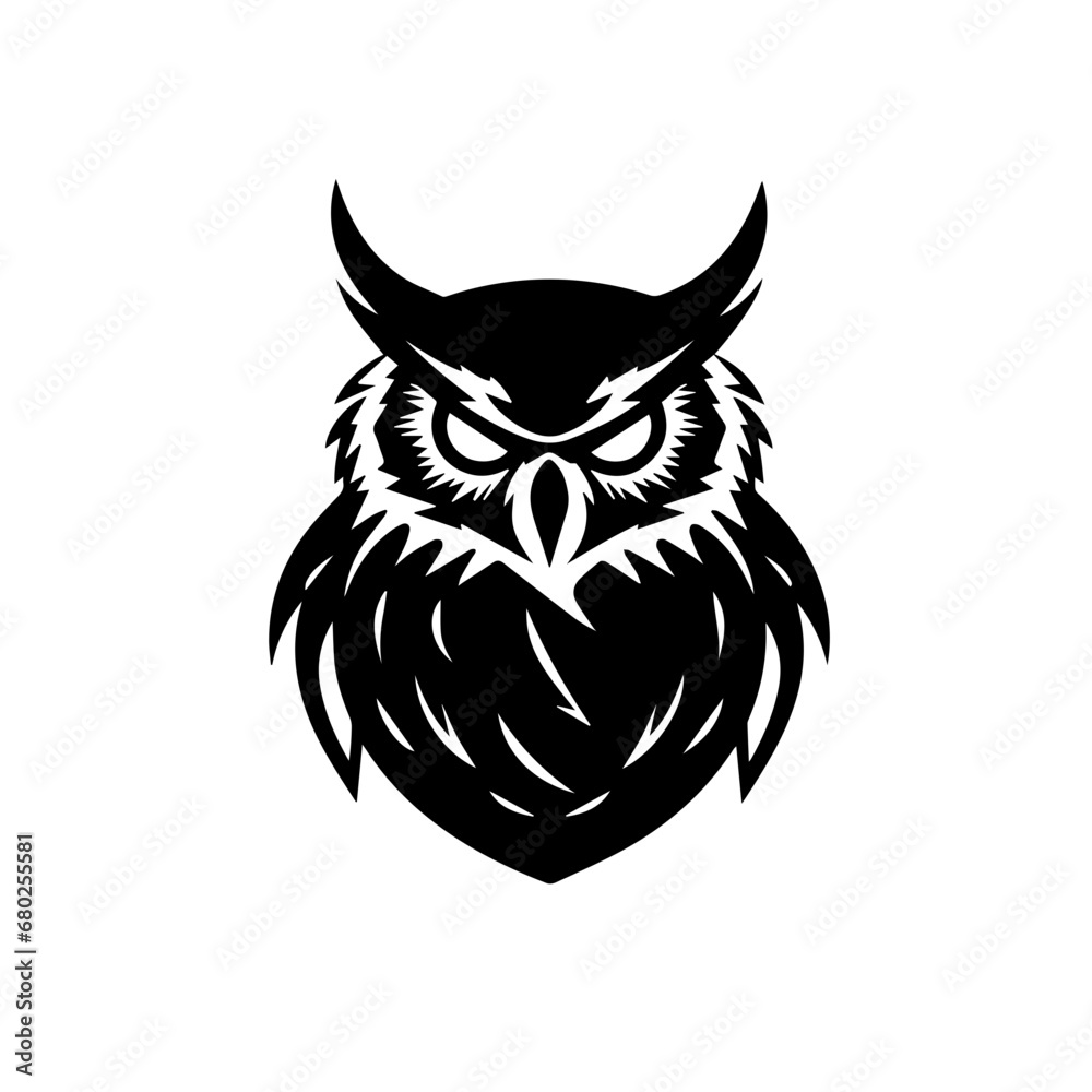 Elegant Owl Icon Vector Illustration Elegant Owl Icon Vector Illustration