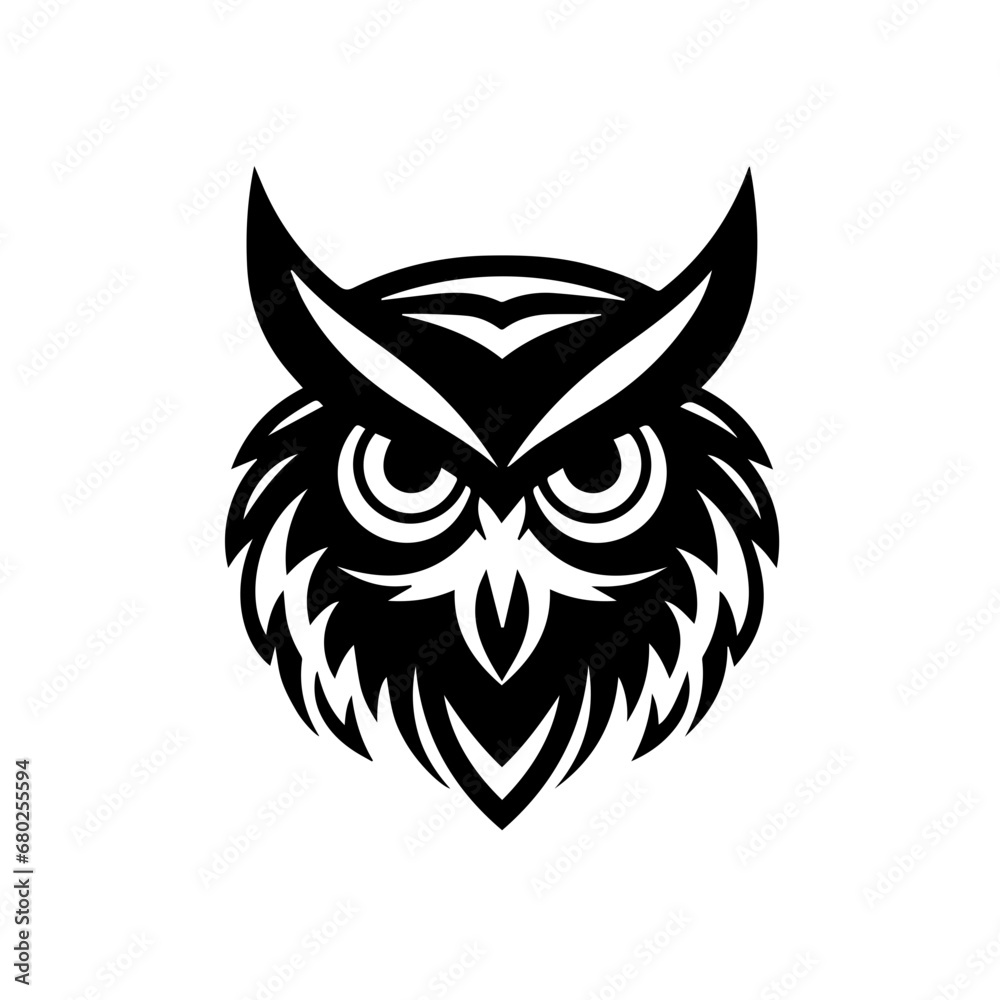 Elegant Owl Icon Vector Illustration Elegant Owl Icon Vector Illustration