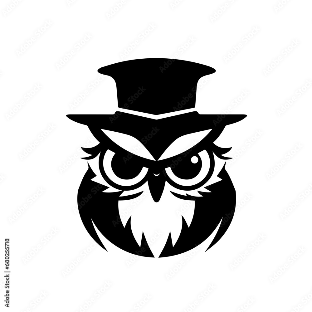 Smart Owl Vector Illustration