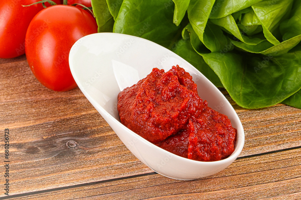 Tomato puree sauce for cooking Tomato puree sauce for cooking