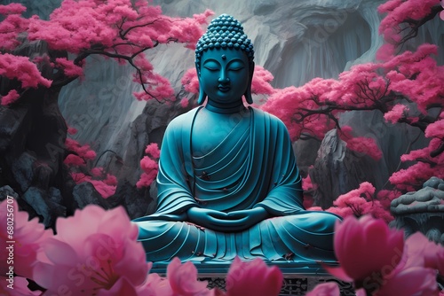 statue of buddha in the garden