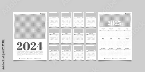monthly calendar for 2024 and 2025