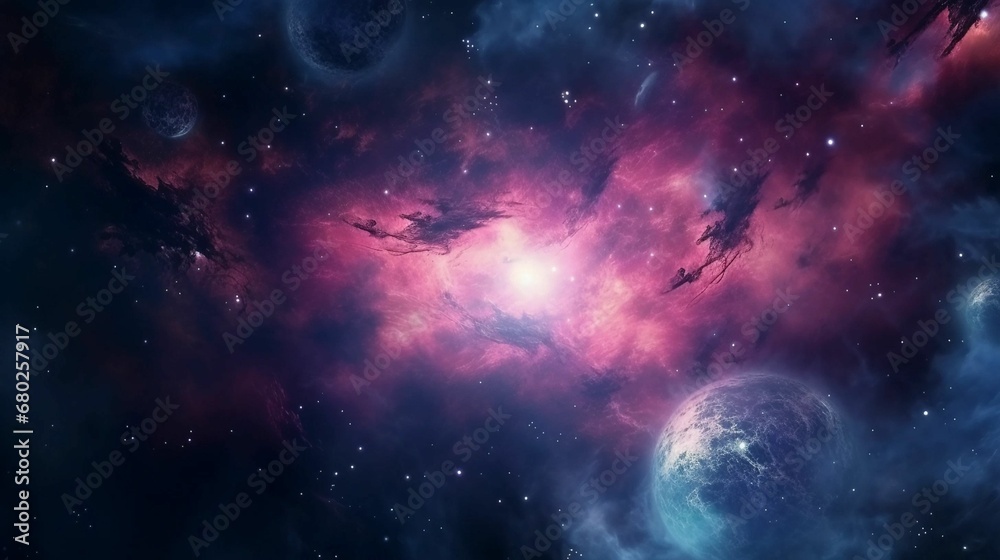 a majestic view of night sky featuring an array of stars and expansive space a majestic view of night sky featuring an array of stars and expansive space