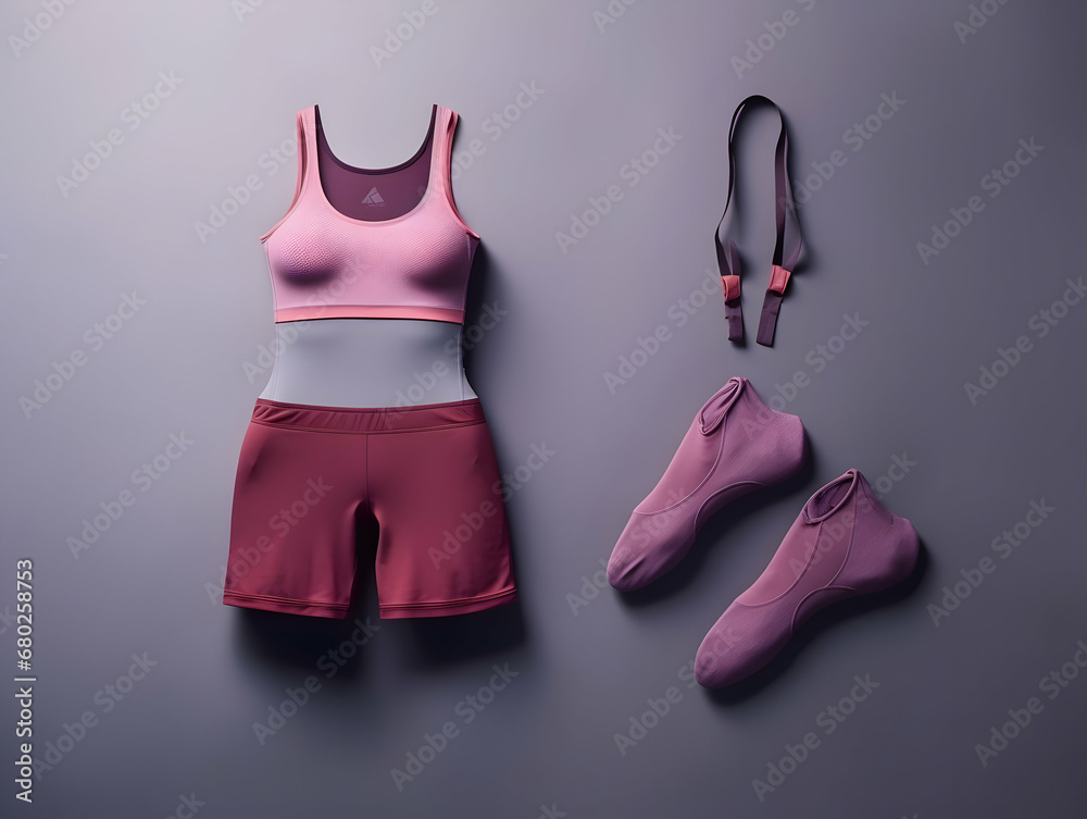 Woman fitness suit mockup, 3D woman fitness suit mockup presentation, female gym and sport suit mockup, ai generated photo Woman fitness suit mockup, 3D woman fitness suit mockup presentation, female gym and sport suit mockup, ai generated photo