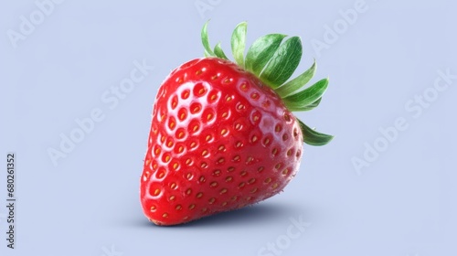 Strawberry isolated on white background with clipping path. Fresh berry. Strawberries. Vitamin Concept With Copy Space.