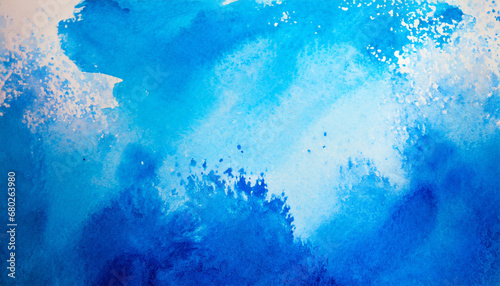 abstract blue watercolor background © Alexander