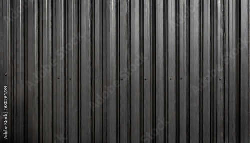 black corrugated metal texture surface or galvanize steel photo