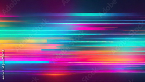 sci fi color palette glitch illustration
