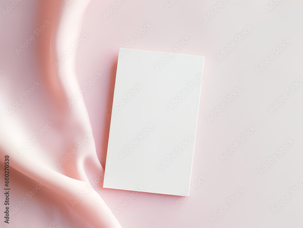 Whimsical Elegance: Abstract background illustration with a blank piece of paper on a soft soft pink background with decorative elements. Ideal template for greetings, invitations and creative designs Whimsical Elegance: Abstract background illustration with a blank piece of paper on a soft soft pink background with decorative elements. Ideal template for greetings, invitations and creative designs