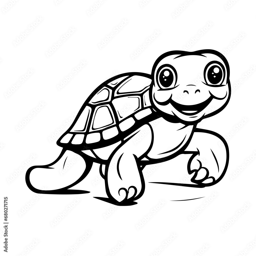 Cute Turtle - Vector Cute Turtle - Vector