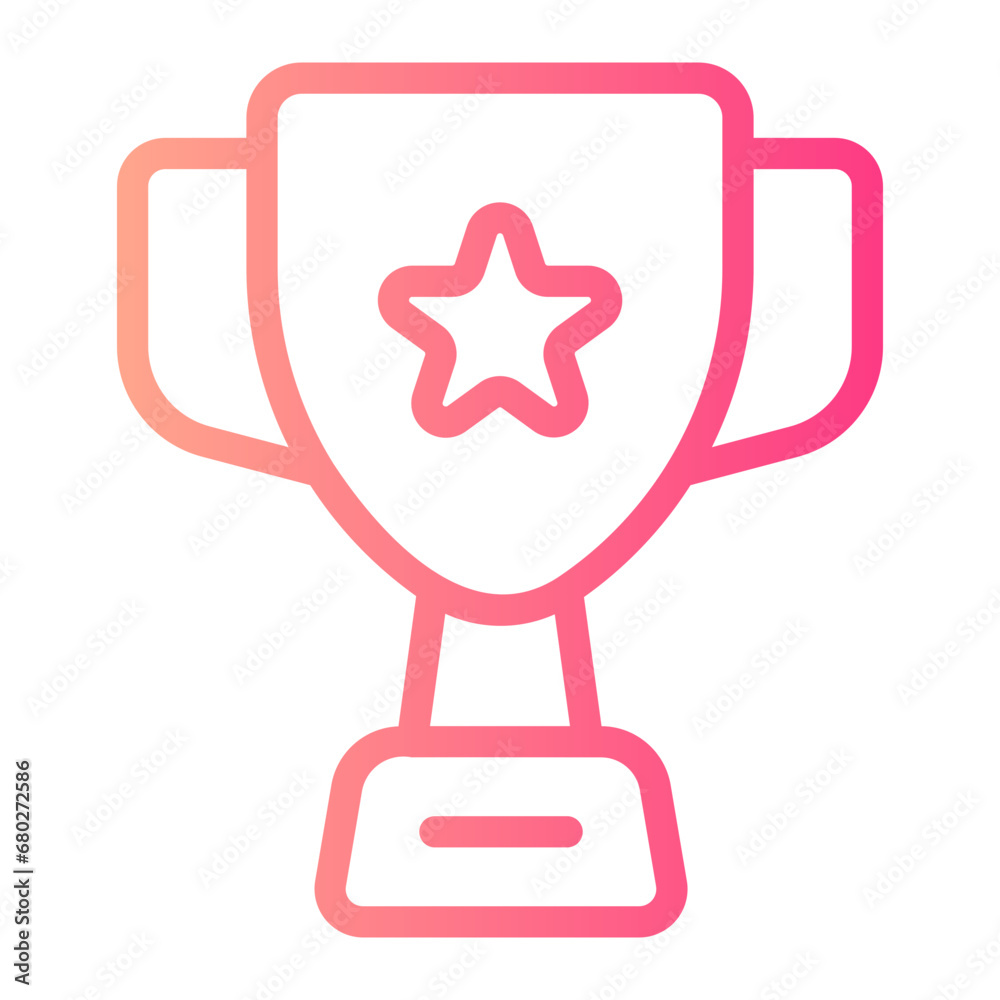 trophy gradient icon trophy gradient icon