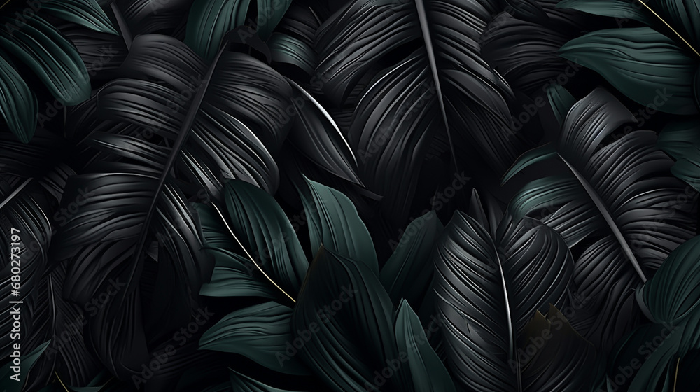 A Tapestry of Shadows in Nature's Embrace. AI generative.