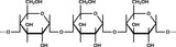 Amylose structural formula, starch component