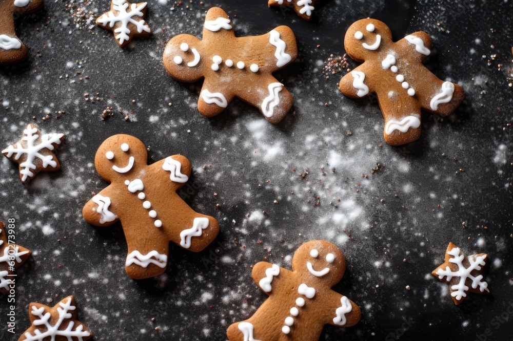 Sweet Holiday Moments: Gingerbread Angels, generative AI