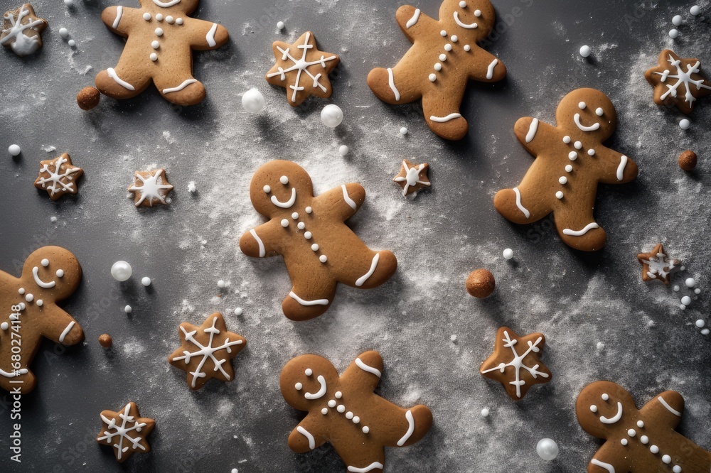 Sweet Holiday Moments: Gingerbread Angels, generative AI Sweet Holiday Moments: Gingerbread Angels, generative AI