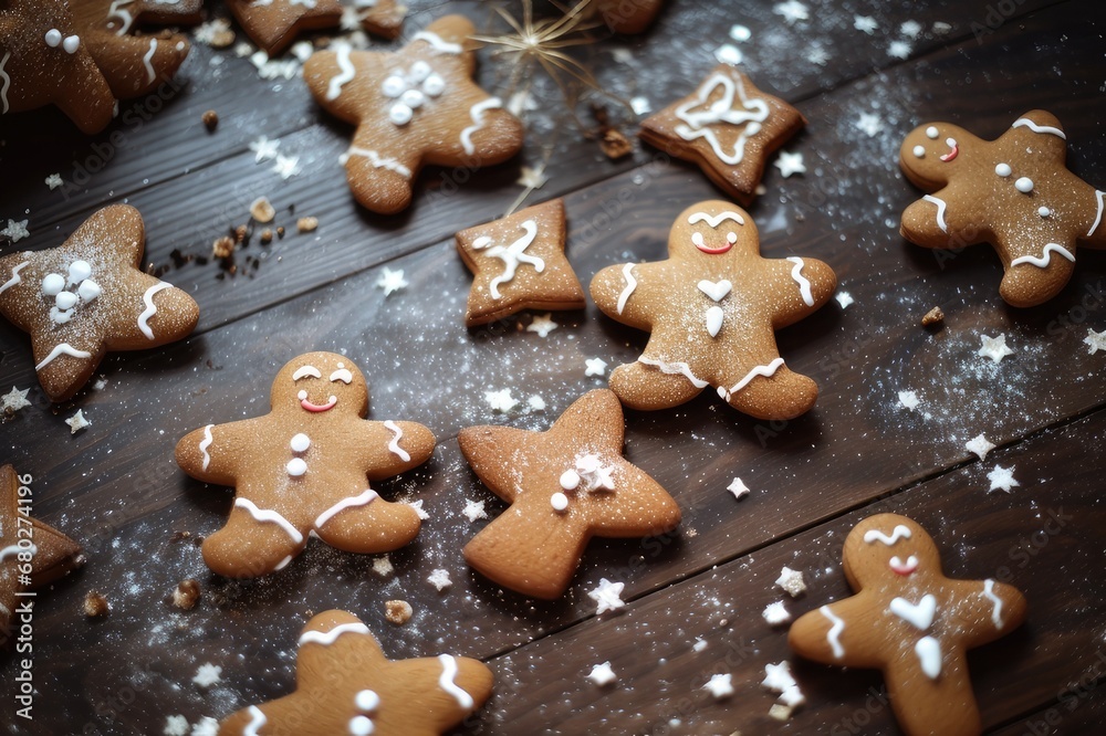 Sweet Holiday Moments: Gingerbread Angels, generative AI Sweet Holiday Moments: Gingerbread Angels, generative AI