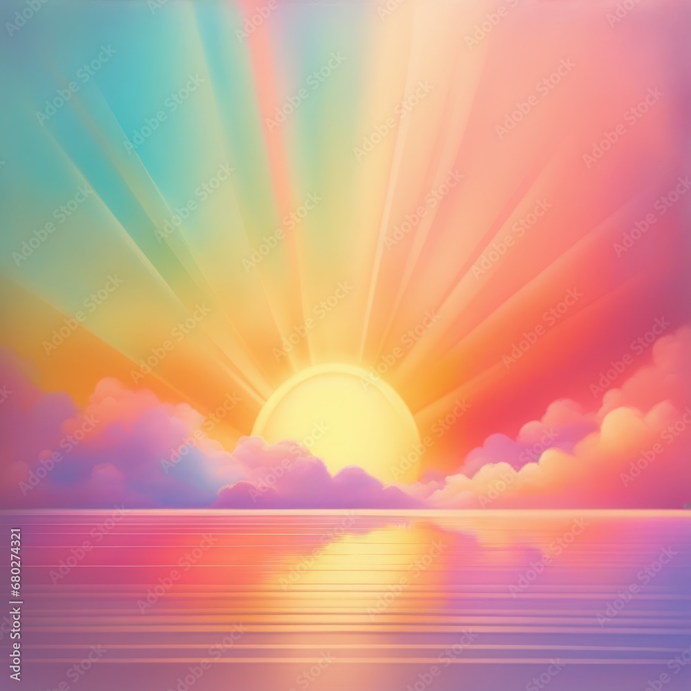sunset over the sea sunset over the sea sunrise and sea, beautiful sunset background, illustration