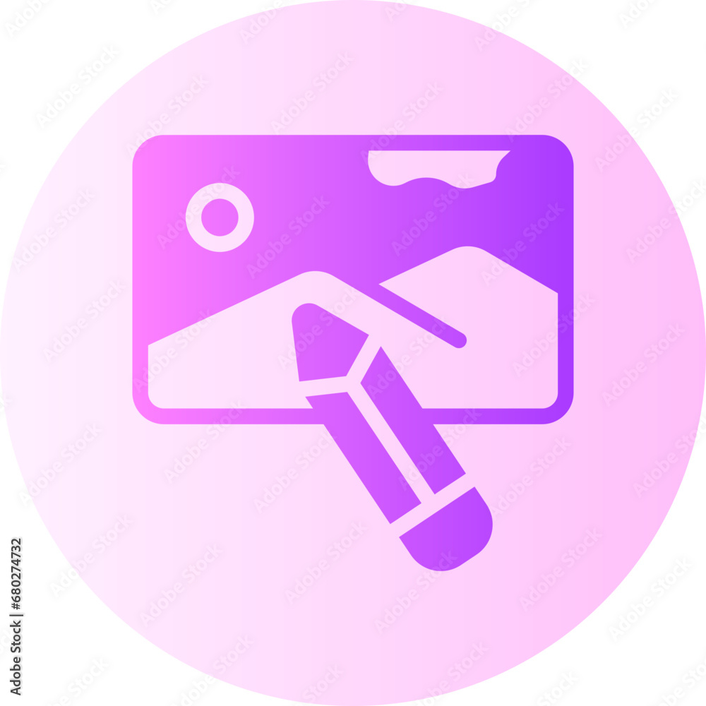 drawing gradient icon drawing gradient icon