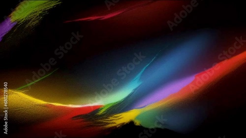 abstract rainbow colourfull explosion looping ai generated video photo