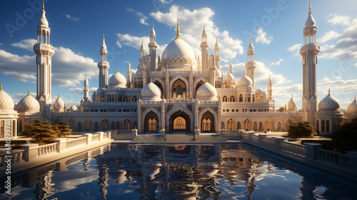 Beautiful mosque islamic culture.