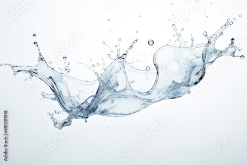  a splash of water in the air on a white background with a splash of water in the air on a white background.
