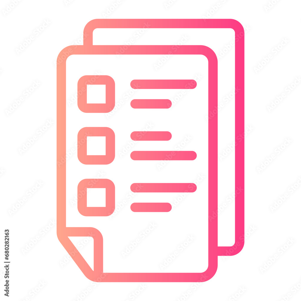 exam gradient icon exam gradient icon