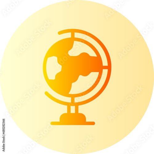 earth globe gradient icon