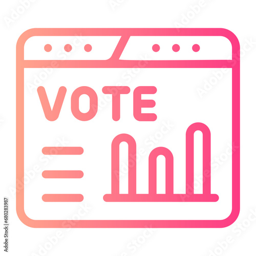 polling gradient icon