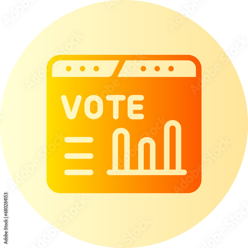 polling gradient icon