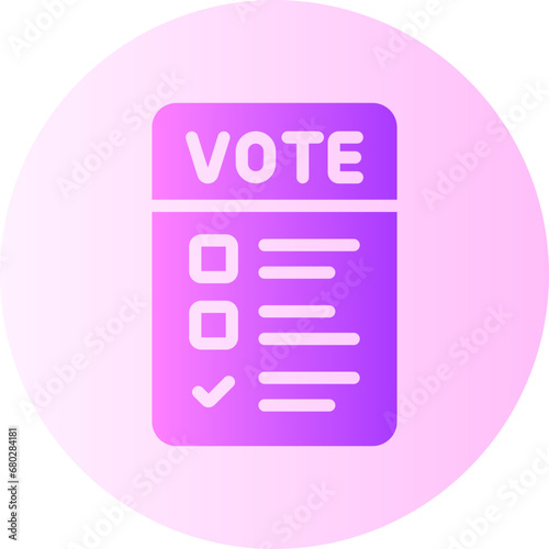 ballot gradient icon