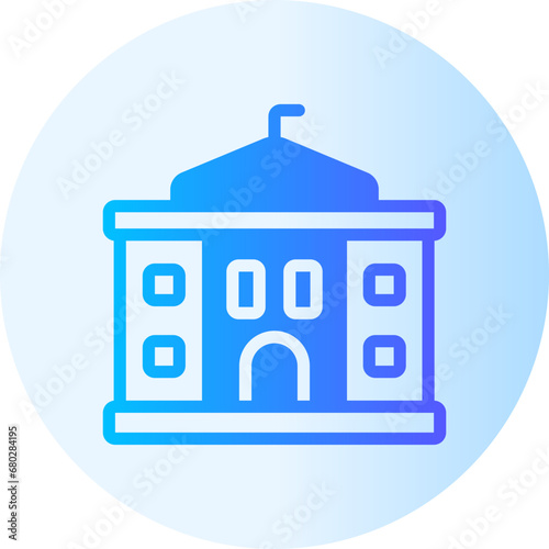 city hall gradient icon