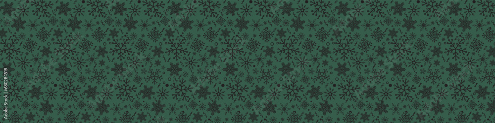 snowflakes  Seamless pattern  Flat line snowing icons, cute snow flakes repeat wallpaper.