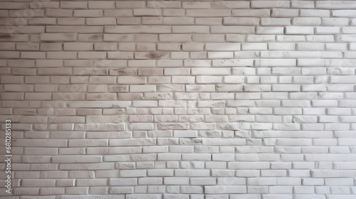 Beautiful white brick wall with great texture - created with generative AI